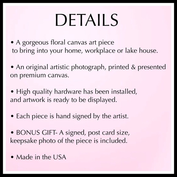 BEAUTIFUL FLORAL BOHO ROSE WALL ART DECOR A2C - Picture 8 of 11